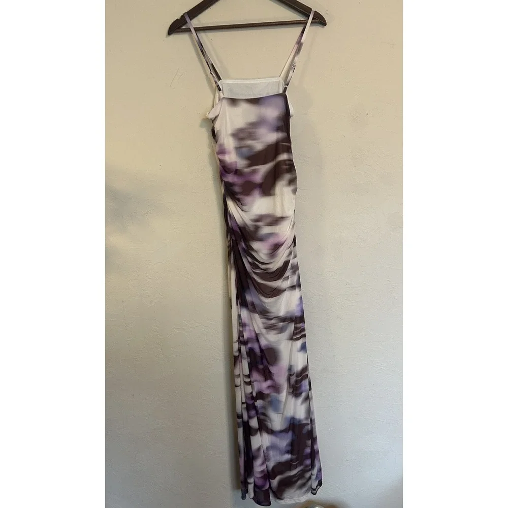 BHLDN Anthropologie Maxi‎ Slip Dress M NWT Long Abstract Print Party Formal